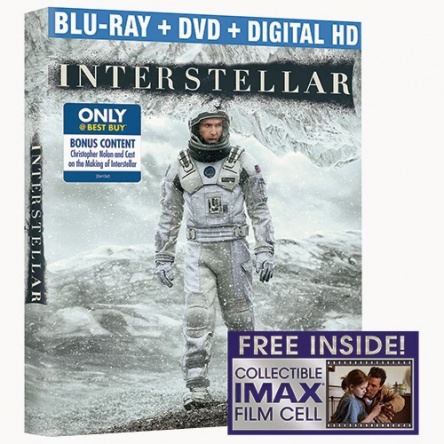Locandina italiana DVD e BLU RAY Interstellar 